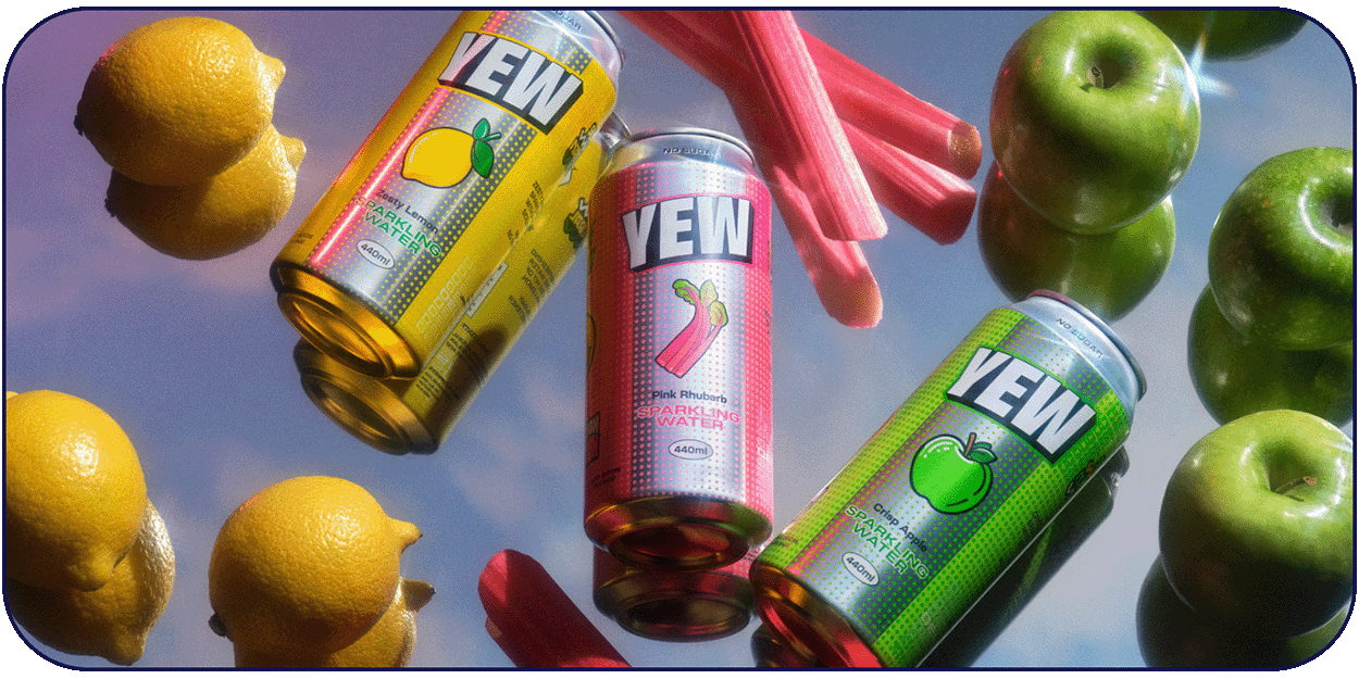 YEW Mixed Case sparkling water